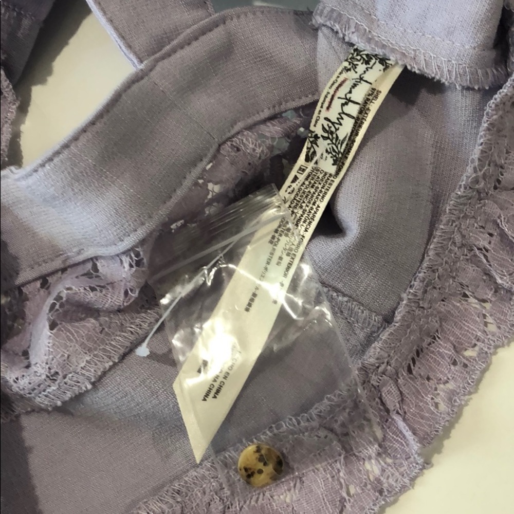 NWOT Free People Lavender Bralette/Crop Top Sz S - Picture 4 of 8